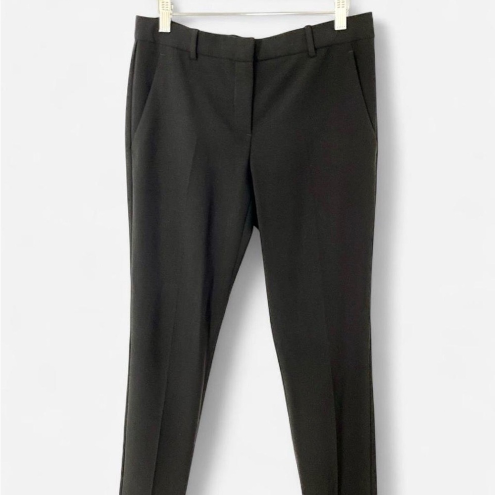 Theory Louise Urban Black Wool Blend Trousers Women’s 6 Made USA